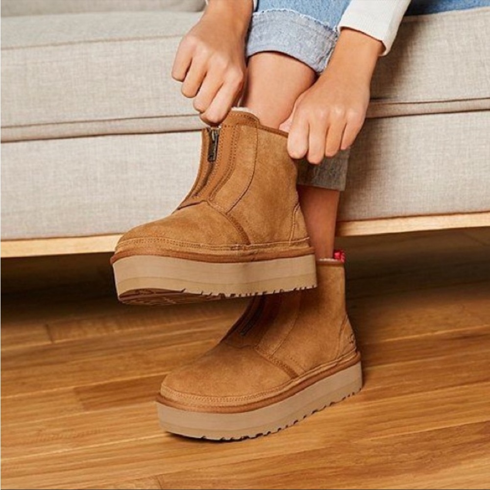 Ugg Neumel Zip Platform Boots Size 8. - image 2